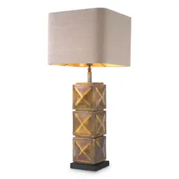 vintage brass finish | granite base