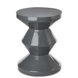 Dark grey Lacquered polyester