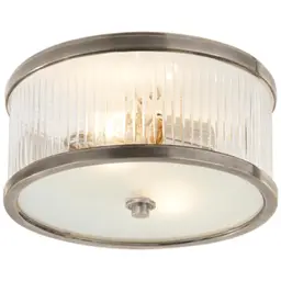 Antique Nickel Frosted Glass