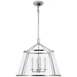 Polished Nickel Clear Glass