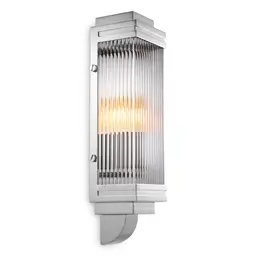 nickel finish | clear glass
