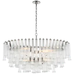 Polished Nickel Clear Glass