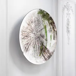 concave mirror glass | antique silver S