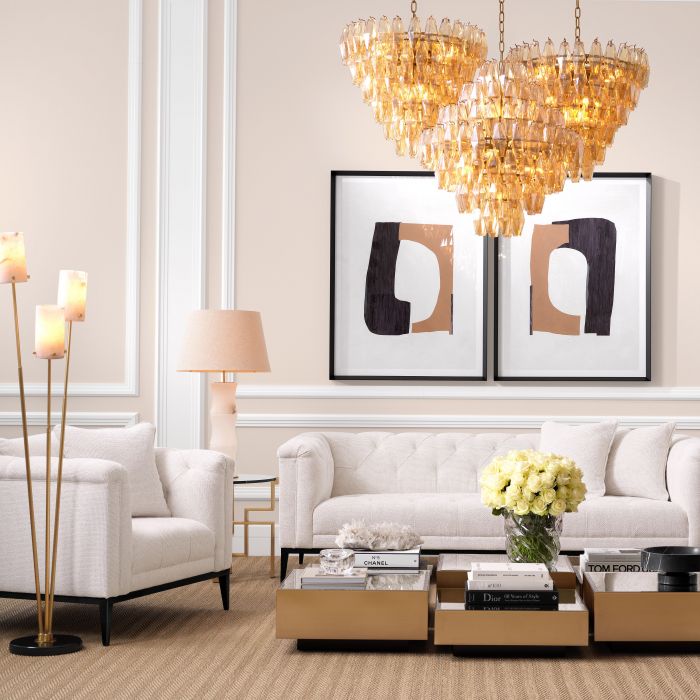 lyssa off-white | gunmetal finish base