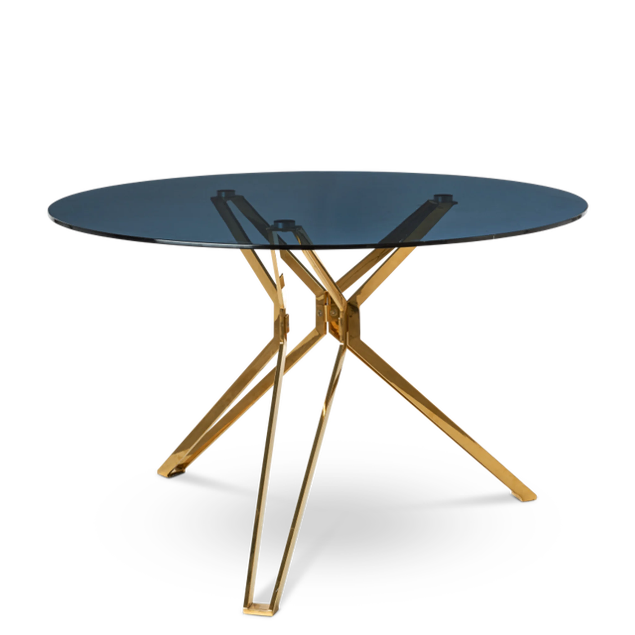 Купить Обеденный стол Gold and Glass Round Dining Table в интернет-магазине roooms.ru