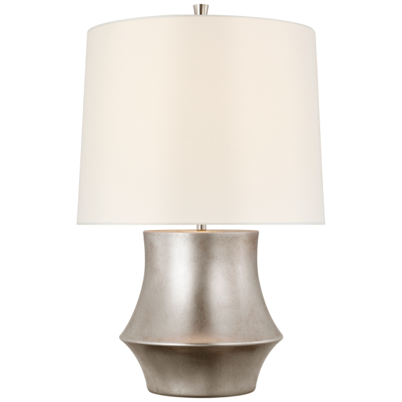 Burnished Silver Leaf 12" x 13" x 10"  Linen