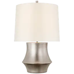 Burnished Silver Leaf 12" x 13" x 10"  Linen