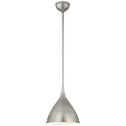 Burnished Silver Leaf Soft White Glass