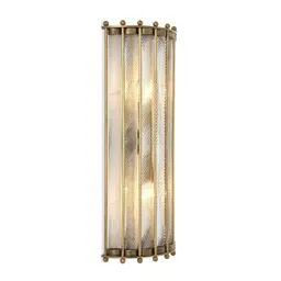 antique brass finish | handmade clear glass two lamps