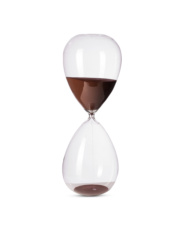 Dark brown Glass with sand