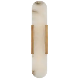 Antique-Burnished Brass Alabaster