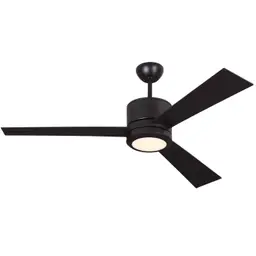 Oil Rubbed Bronze Housing With Roman Bronze Blades with Light Kit