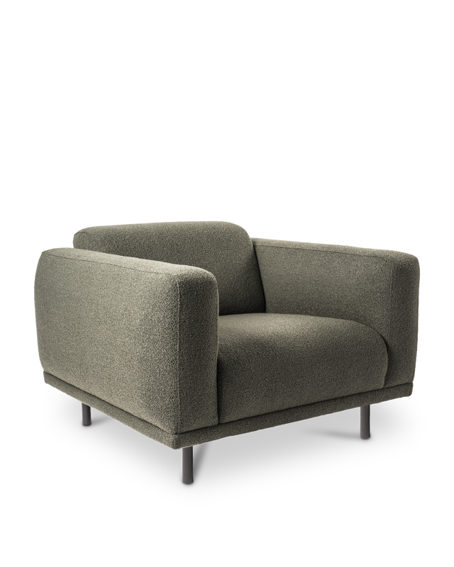 Olive green Solid beech wood/plywoodBonel springsFoamPowder coated metal legs