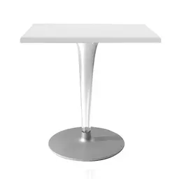 24 inch,White,Rounded,Square