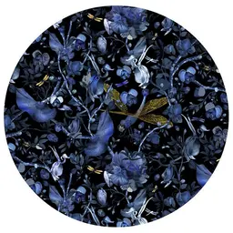 11 ft 5 in,Blue Black,Wool
