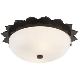 Gun Metal White Glass
