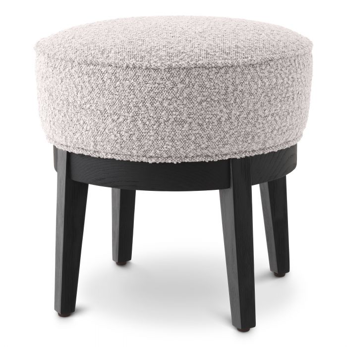 bouclé grey | black finish