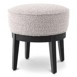 bouclé grey | black finish