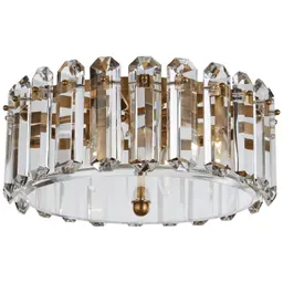 Hand-Rubbed Antique Brass Crystal