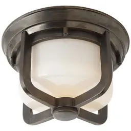 Bronze White Glass