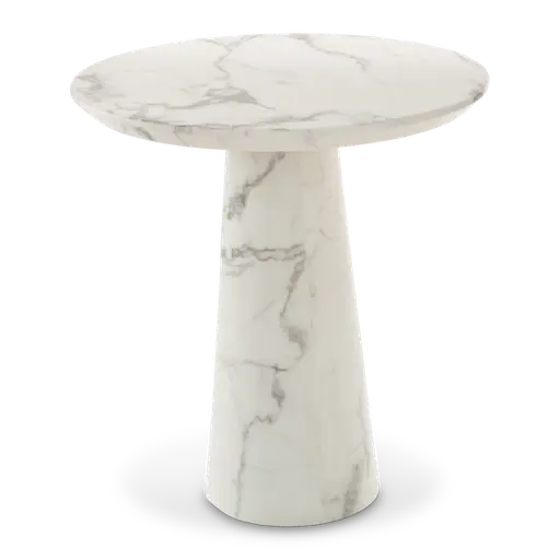Купить Приставной столик Marble Look Disk Table в интернет-магазине roooms.ru