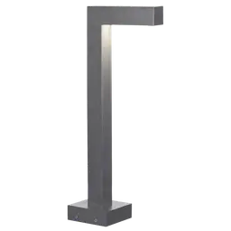 12V Charcoal 3000K Symmetric Diffuser 18" Concrete Mount