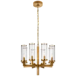 Antique-Burnished Brass Clear Glass
