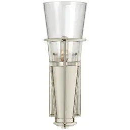 Polished Nickel Clear Glass