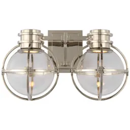 Polished Nickel Clear Glass