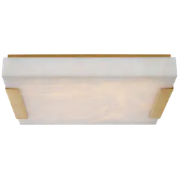 Antique-Burnished Brass Alabaster