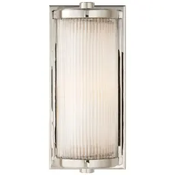 Polished Nickel Frosted Glass