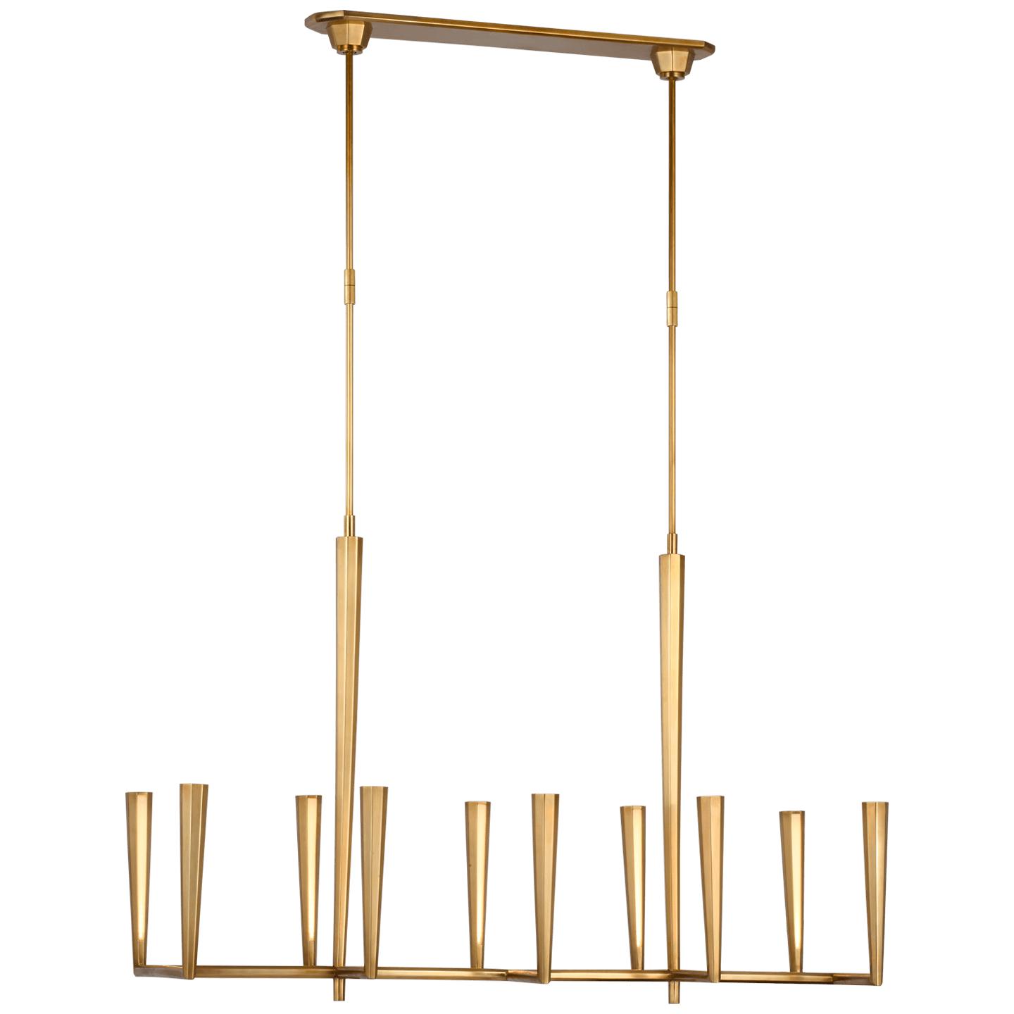 Hand-Rubbed Antique Brass White Glass