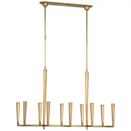 Hand-Rubbed Antique Brass White Glass