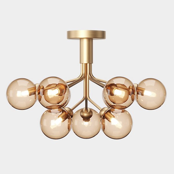 Brushed Brass, 9 (Not Included),Gold