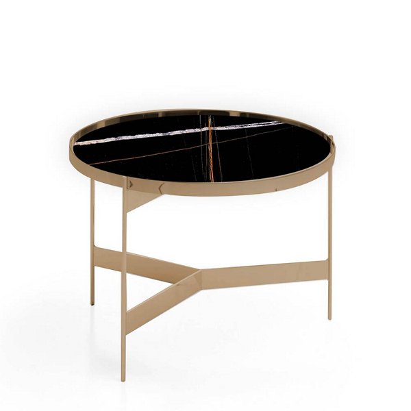 Small,Glossy Bronze and Black Sahara Marble