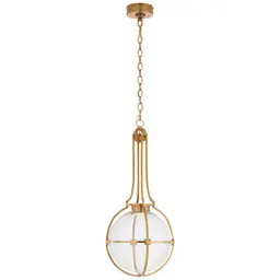 Antique-Burnished Brass Clear Glass