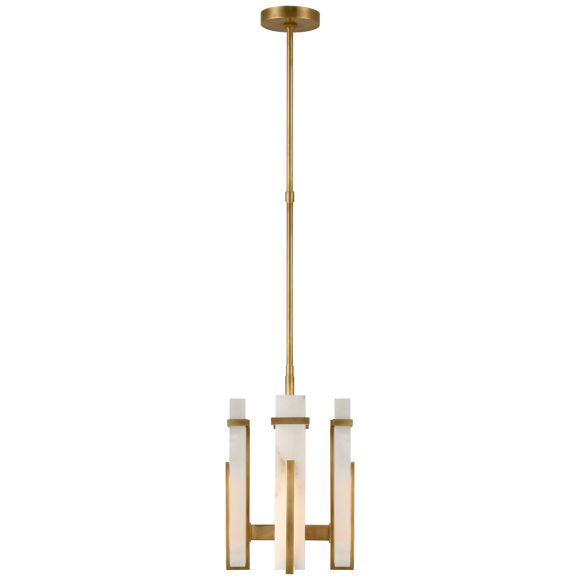 Hand-Rubbed Antique Brass Alabaster