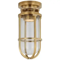 Antique-Burnished Brass Clear Glass