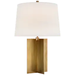 Hand-Rubbed Antique Brass 15" x 17" x 11.75" Linen