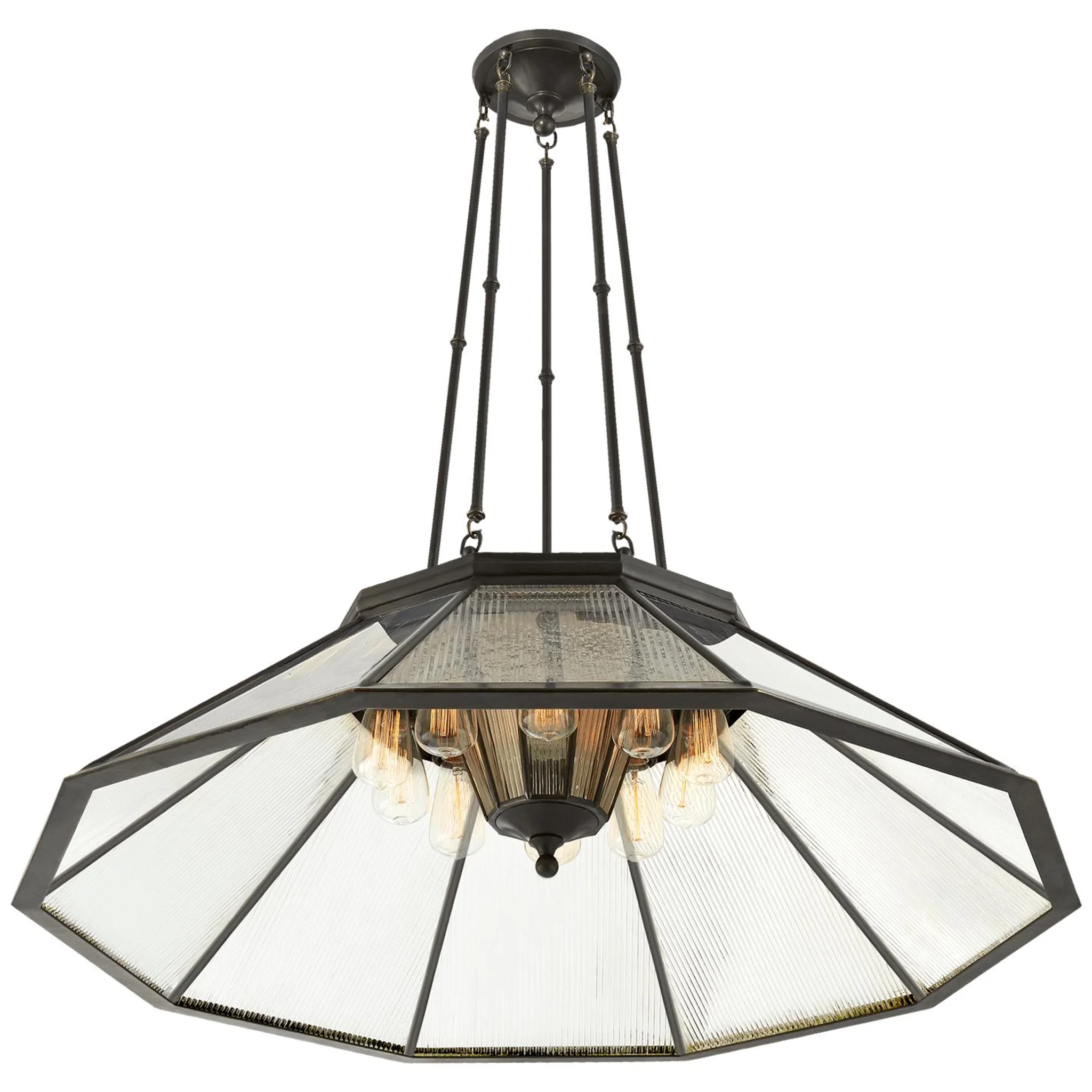 Купить Люстра Rivington Large Ten-Paneled Chandelier в интернет-магазине roooms.ru