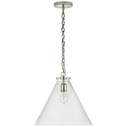 Polished Nickel Clear Glass