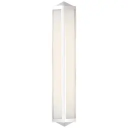 Polished Nickel White Glass