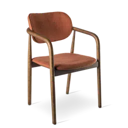 Rust red Ashwood frameFSC 100% certified