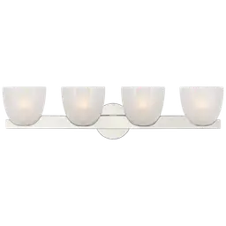 Polished Nickel Frosted Glass