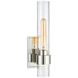 Polished Nickel Clear Glass