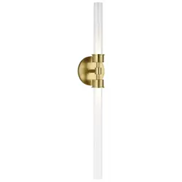 Natural Brass 2-Light Vanity Integrated LED 90 CRI 3000K 120V (T24)