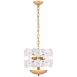 Soft Brass Cream Tinted Glass