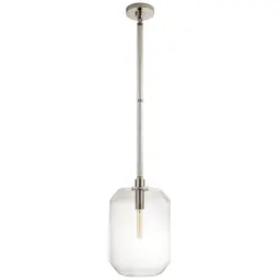 Polished Nickel Clear Glass