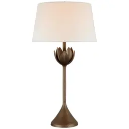 Antique Bronze Leaf Linen