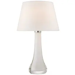 White Glass 13" x 18" x 12.5" Linen